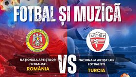 Artiști și fotbaliști celebri, într-un meci al prieteniei între România și Turcia, cu ocazia Zilei Naționale a Copilului sărbătorită în Republica Turcia pe 23 aprilie